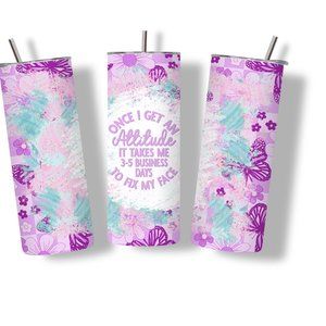 My Face 20 oz Skinny Tumbler Stainless Steel